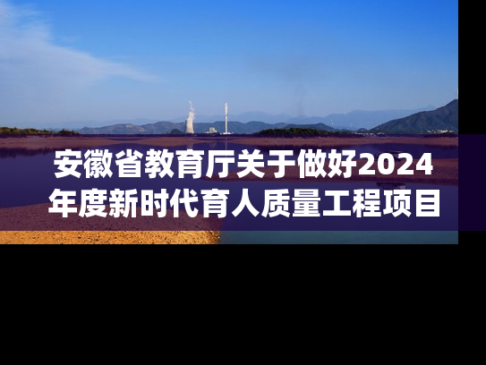 安徽省教育厅关于做好2024年度新时代育人质量工程项目(研究生教育)申报工作的通知