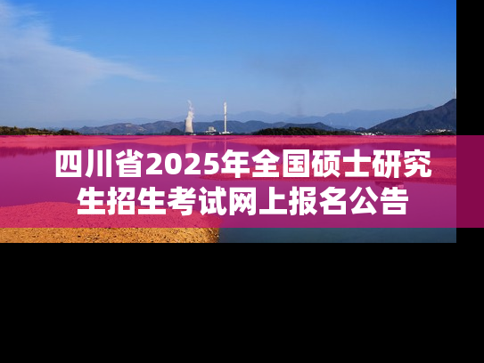 四川省2025年全国硕士研究生招生考试网上报名公告