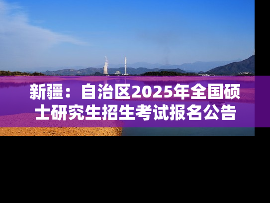 新疆：自治区2025年全国硕士研究生招生考试报名公告