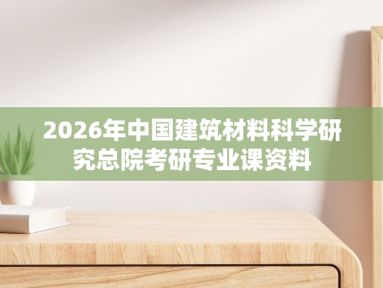 2026年中国建筑材料科学研究总院考研专业课资料
